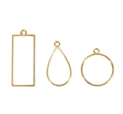 Rayher Schmuck Gießen|Anhänger & Charms>Schmuck-Metallfassung "Formenmix"