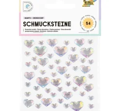 folia Sticker & Klebebänder|Kartengestaltung>Schmucksteine "Herzen"