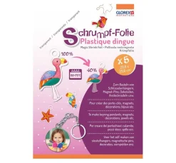 Kinder GLOREX Weiteres|Bastelfolie>Schrumpffolie "DIN A4"