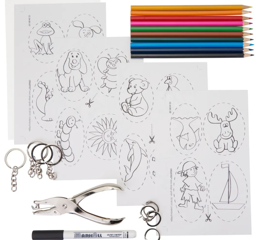 Kinder CREARTEC Kinderschmuck-Sets|Deko-Bastelsets>Schrumpffolien-Set "Designo"