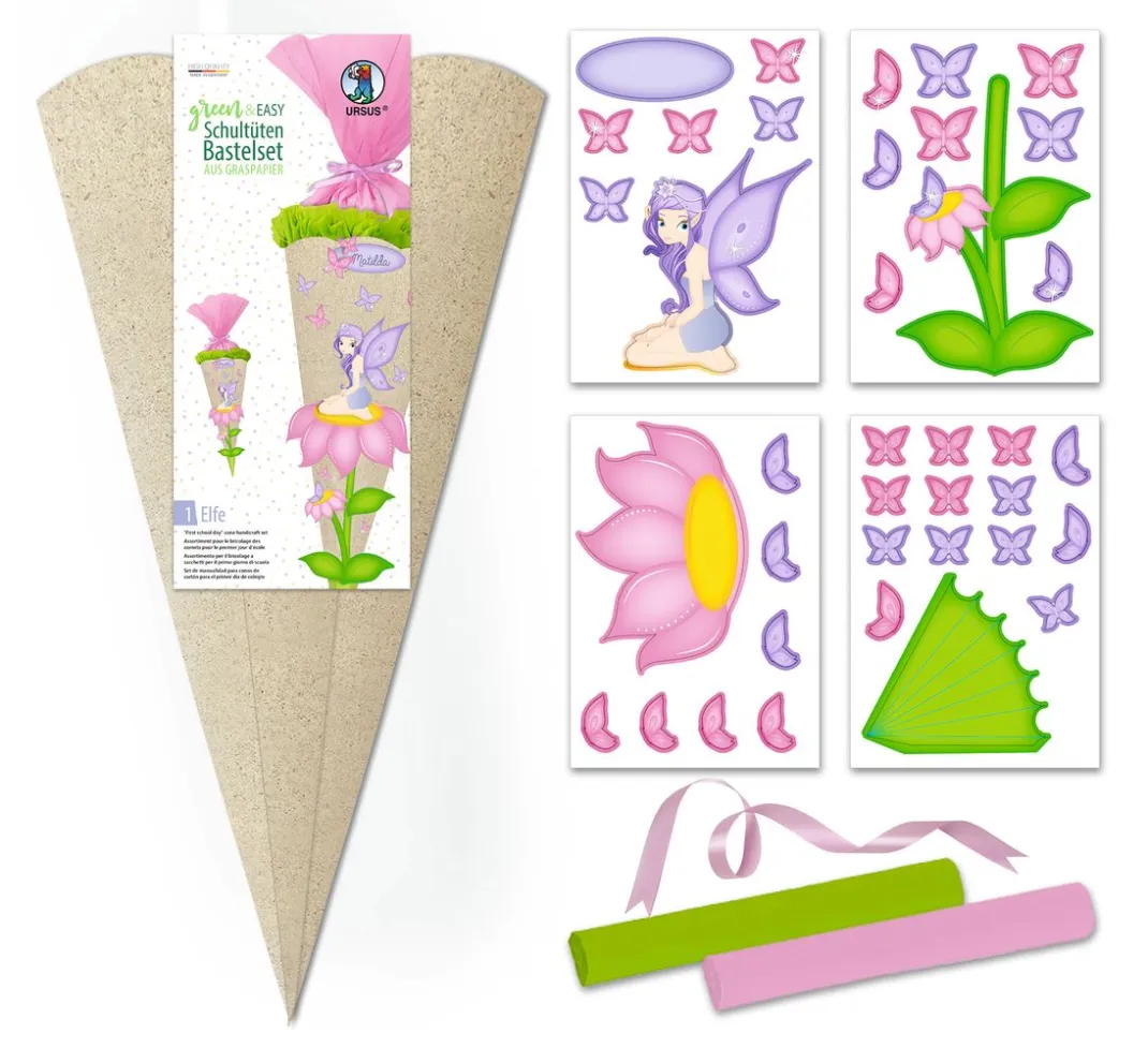 Kinder URSUS Schultüten|Papier>Schultüten Bastelset "Green & Easy"