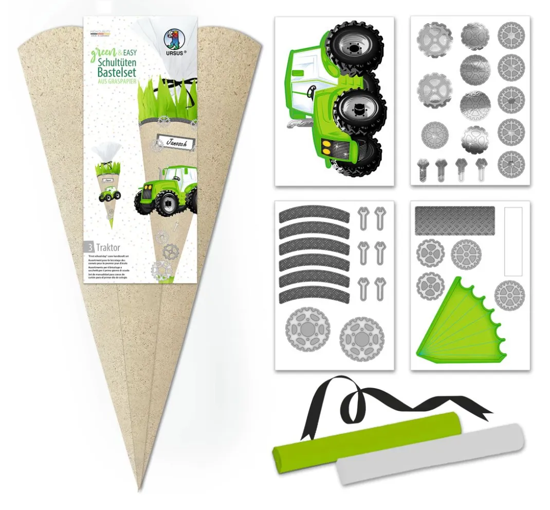 Kinder URSUS Schultüten|Papier>Schultüten Bastelset "Green & Easy"