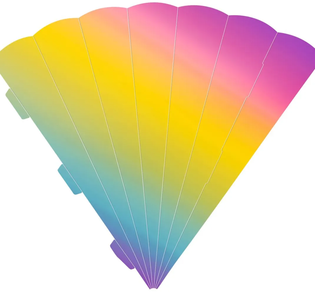 Heyda Schultüten>Schultüten-Zuschnitt, regenbogen