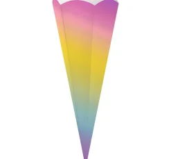 Heyda Schultüten>Schultüten-Zuschnitt, regenbogen