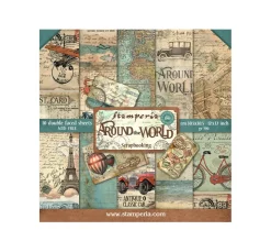 Stamperia Farb- & Motivblöcke|Scrapbooking>Scrapbook-Block "Around the World"