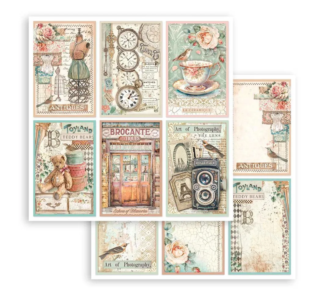 Stamperia Farb- & Motivblöcke|Scrapbooking>Scrapbook-Block "Brocante Antiques"