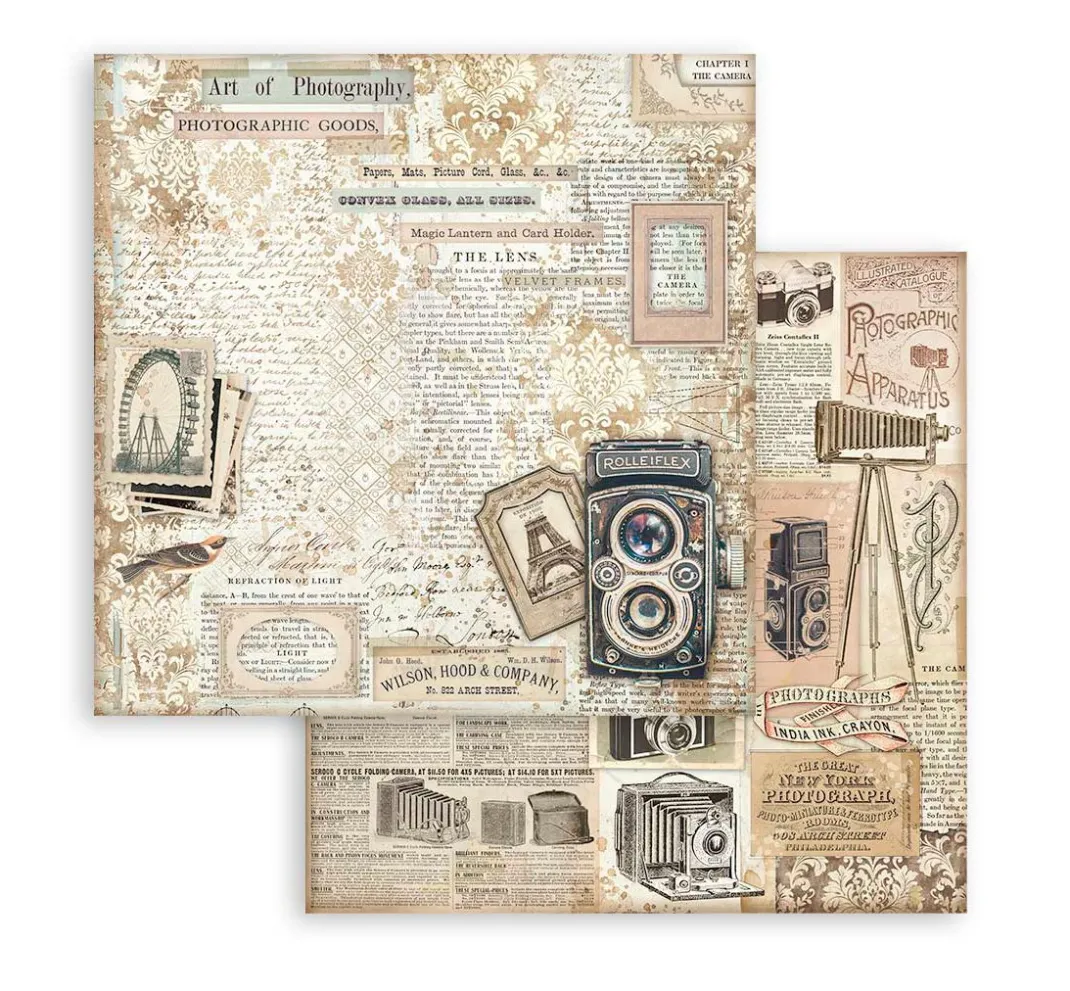 Stamperia Farb- & Motivblöcke|Scrapbooking>Scrapbook-Block "Brocante Antiques"