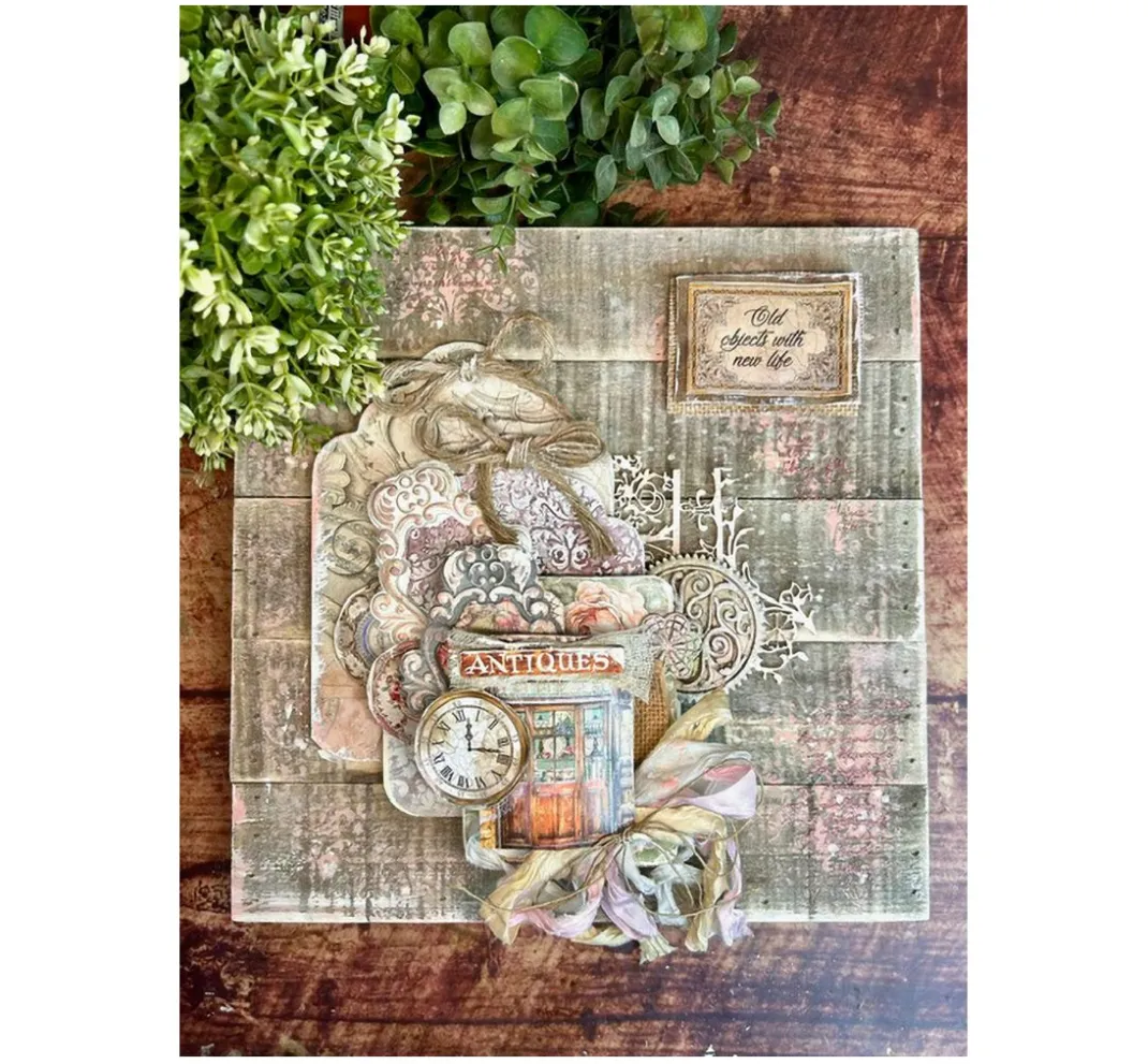 Stamperia Farb- & Motivblöcke|Scrapbooking>Scrapbook-Block "Brocante Antiques"