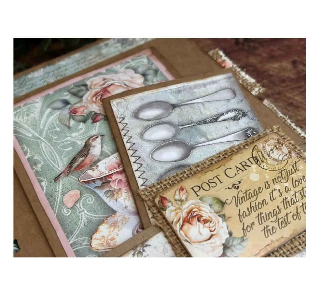 Stamperia Farb- & Motivblöcke|Scrapbooking>Scrapbook-Block "Brocante Antiques"