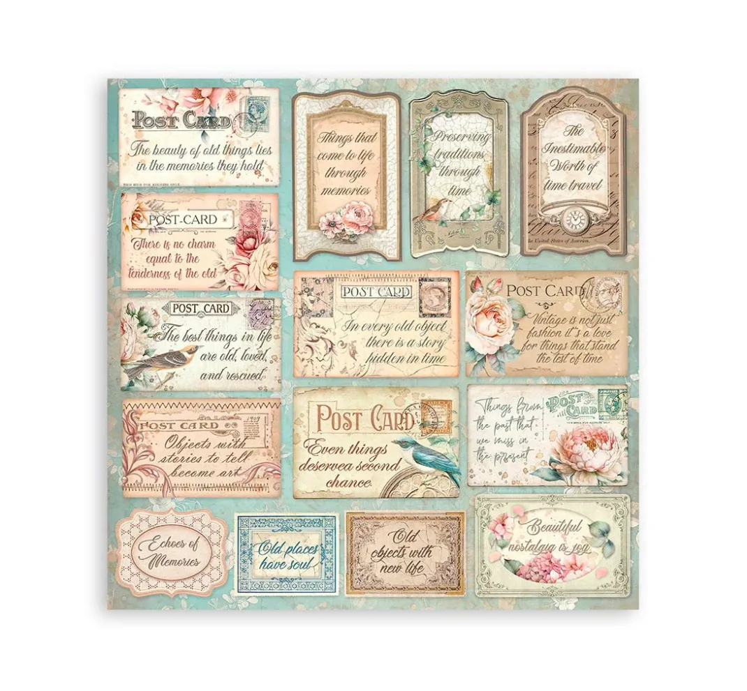 Stamperia Farb- & Motivblöcke|Scrapbooking>Scrapbook-Block "Brocante Antiques"