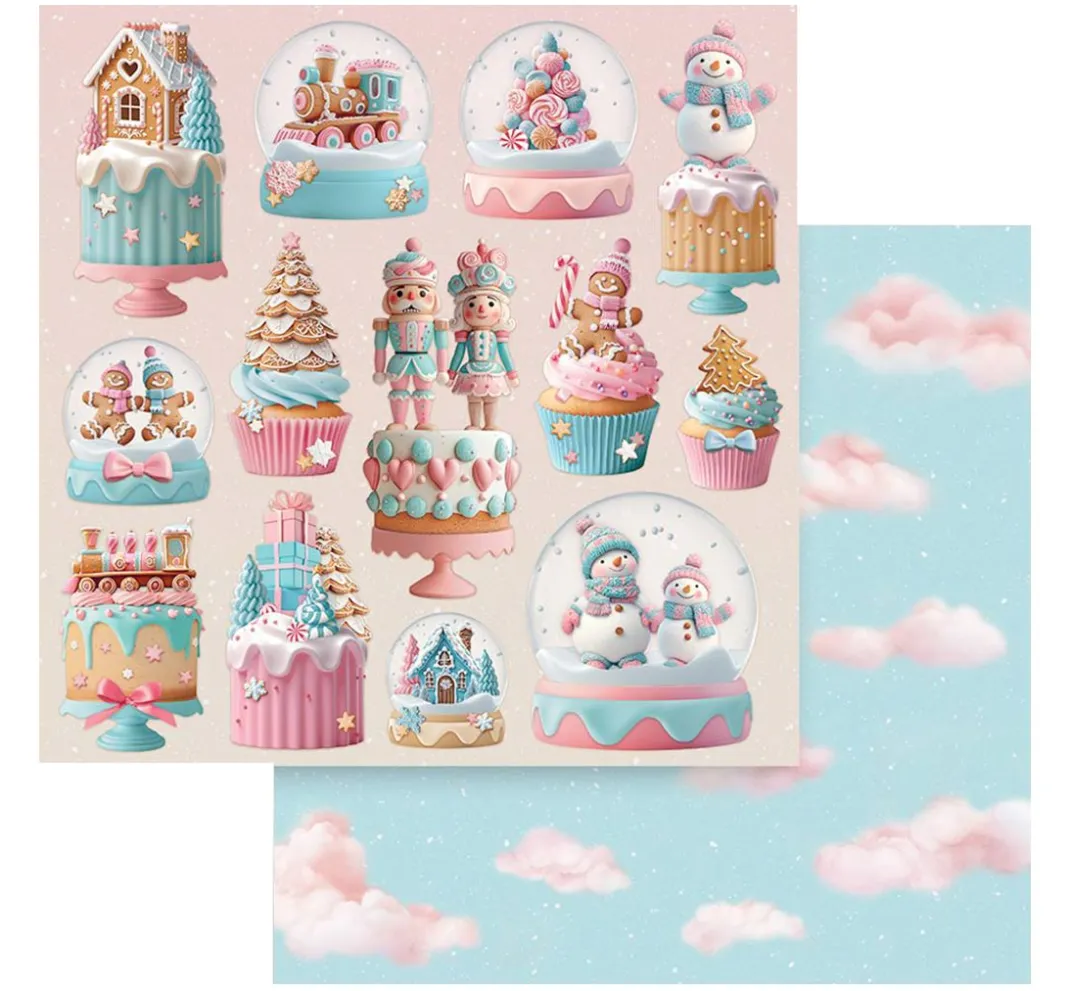 Stamperia Farb- & Motivblöcke|Scrapbooking>Scrapbook-Block "Candy Christmas"