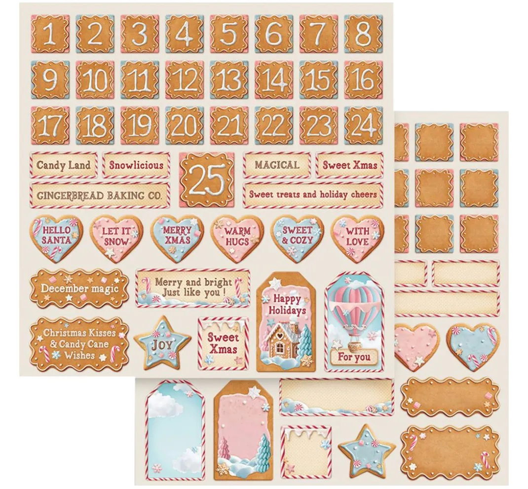 Stamperia Farb- & Motivblöcke|Scrapbooking>Scrapbook-Block "Candy Christmas"