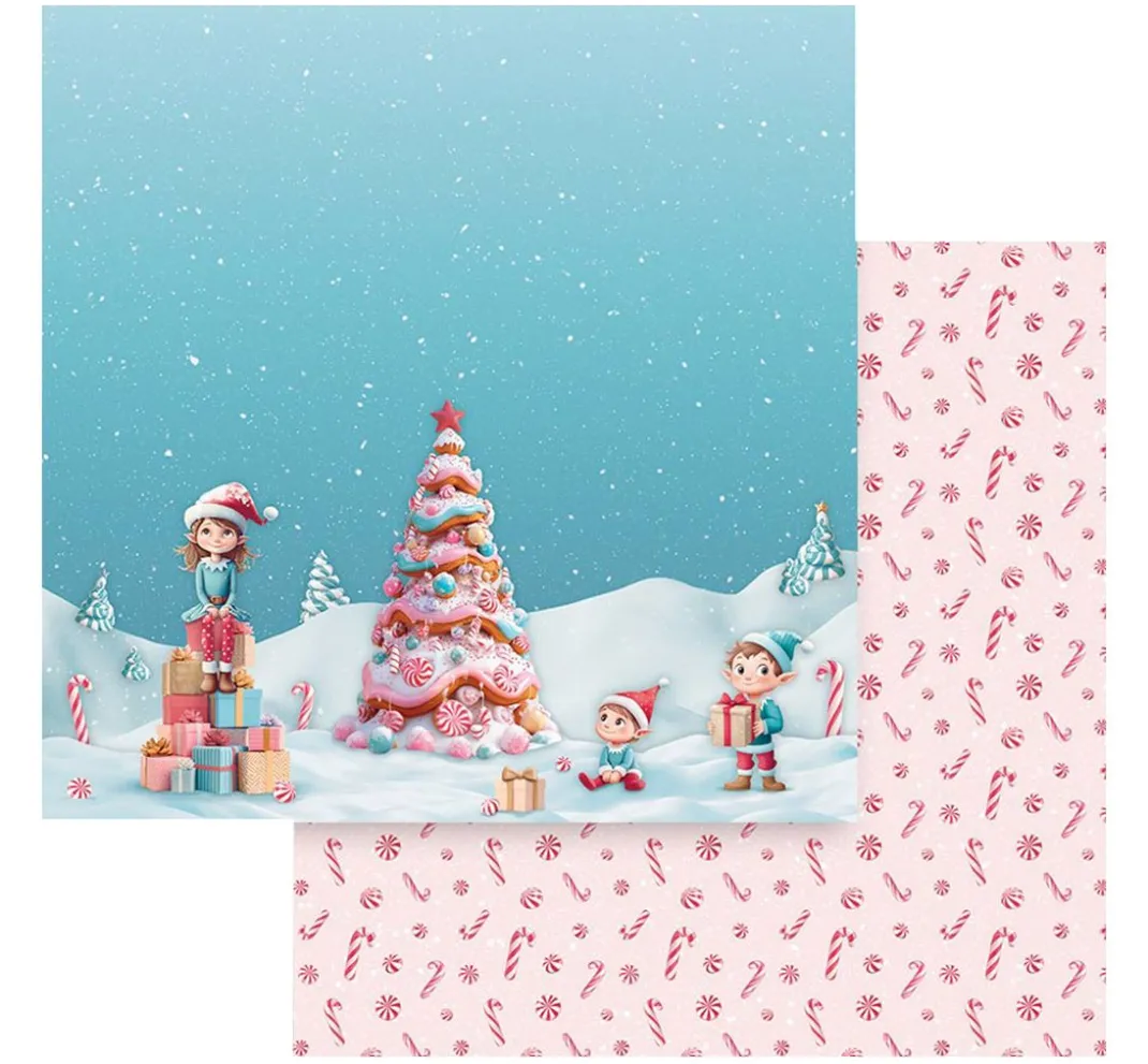 Stamperia Farb- & Motivblöcke|Scrapbooking>Scrapbook-Block "Candy Christmas"