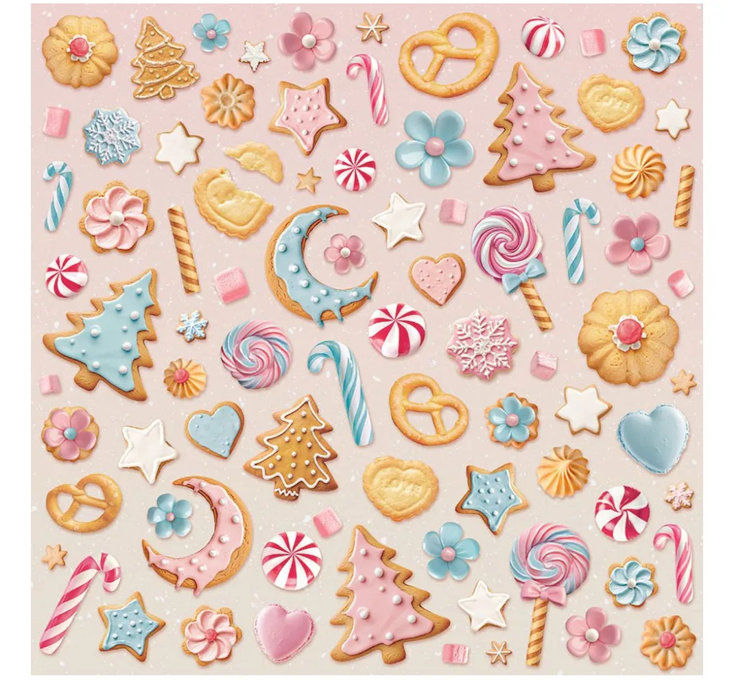 Stamperia Farb- & Motivblöcke|Scrapbooking>Scrapbook-Block "Candy Christmas"