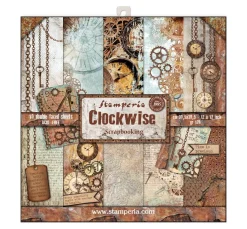Stamperia Farb- & Motivblöcke|Scrapbooking>Scrapbook-Block "Clockwise"