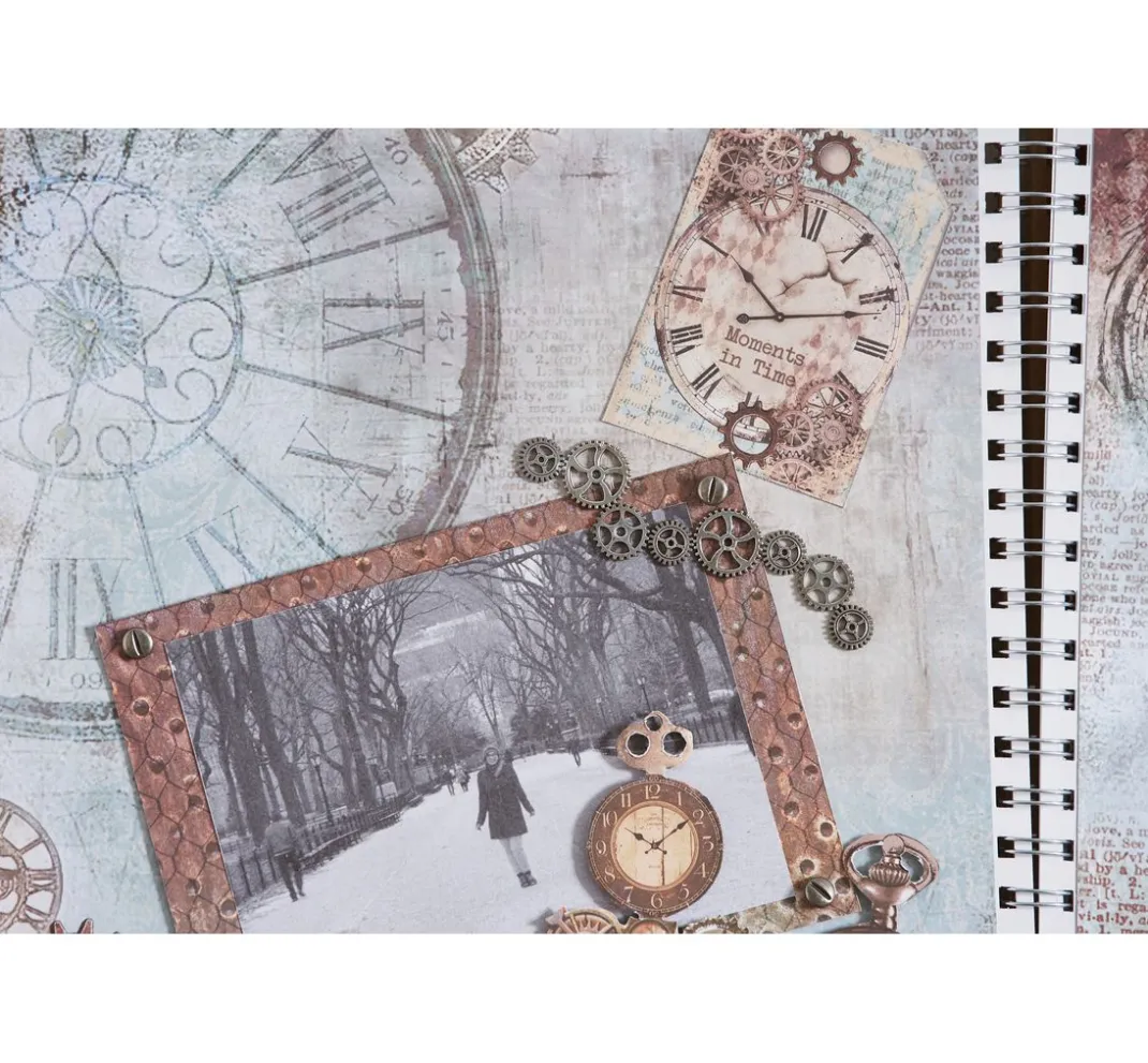Stamperia Farb- & Motivblöcke|Scrapbooking>Scrapbook-Block "Clockwise"