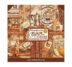 Stamperia Farb- & Motivblöcke|Scrapbooking>Scrapbook-Block "Coffee and Chocolate"
