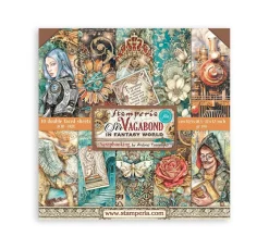 Kinder Stamperia Papier|Farb- & Motivblöcke>Scrapbook-Block "Fantasy World"