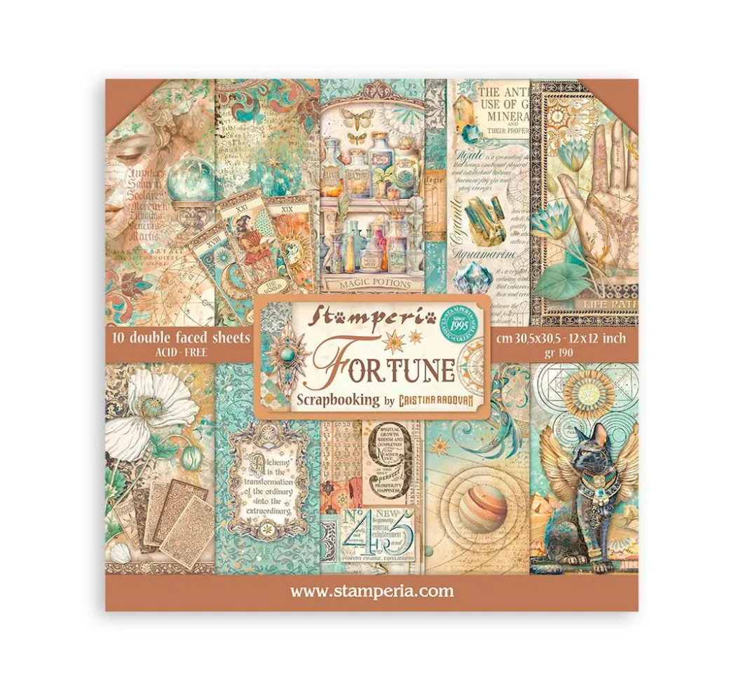 Stamperia Farb- & Motivblöcke|Scrapbooking>Scrapbook-Block "Fortune"