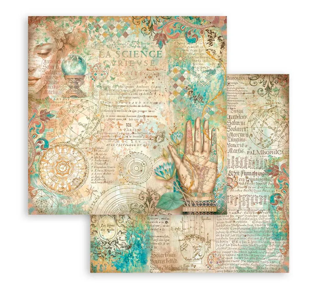 Stamperia Farb- & Motivblöcke|Scrapbooking>Scrapbook-Block "Fortune"