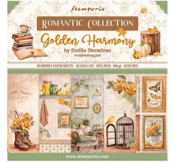 Stamperia Farb- & Motivblöcke|Scrapbooking>Scrapbook-Block "Golden Harmony"