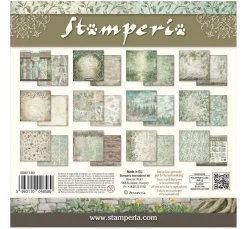 Stamperia Scrapbooking|Farb- & Motivblöcke>Scrapbook-Block "Herbarium Silvae Backgrounds"