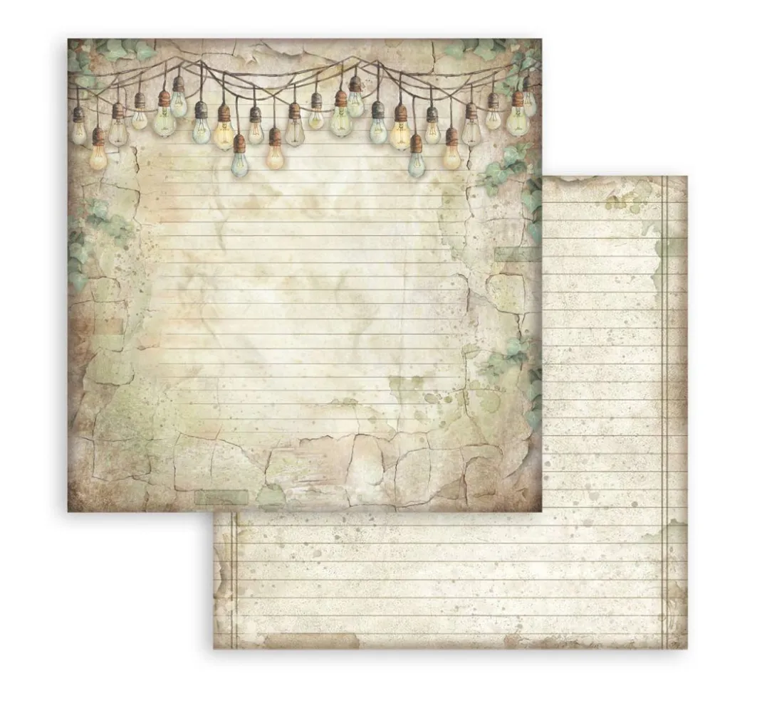 Stamperia Scrapbooking|Farb- & Motivblöcke>Scrapbook-Block "Herbarium Silvae Backgrounds"