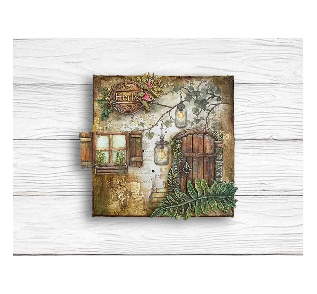 Stamperia Scrapbooking|Farb- & Motivblöcke>Scrapbook-Block "Herbarium Silvae"