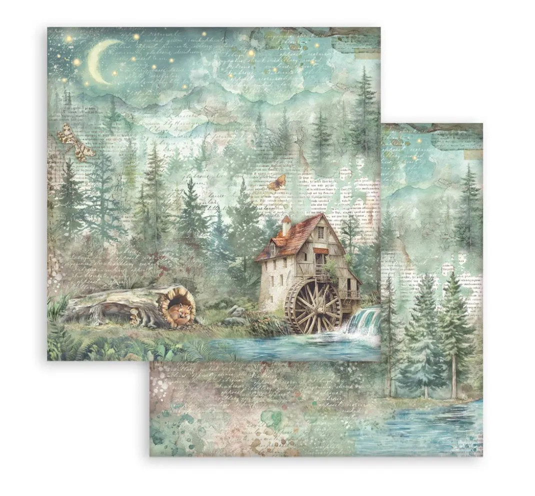 Stamperia Scrapbooking|Farb- & Motivblöcke>Scrapbook-Block "Herbarium Silvae"