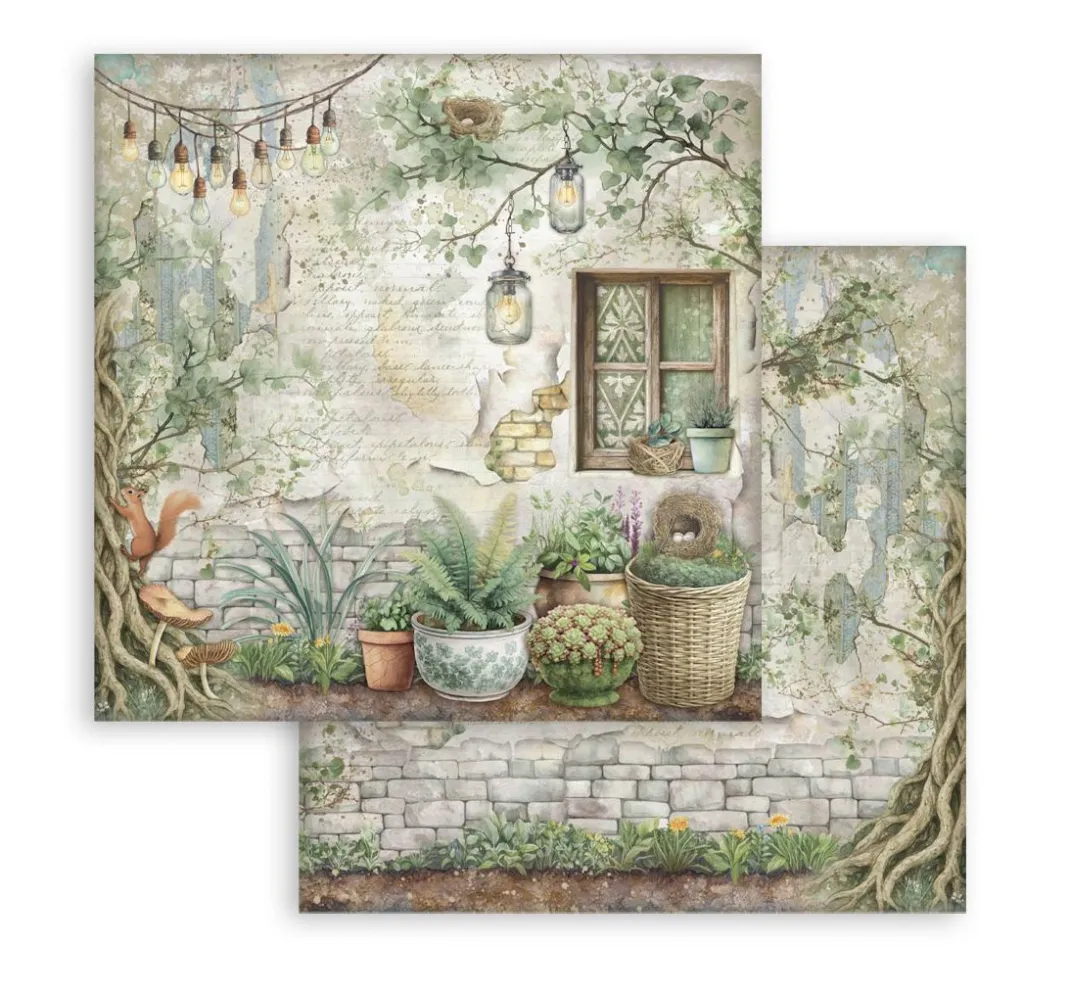 Stamperia Scrapbooking|Farb- & Motivblöcke>Scrapbook-Block "Herbarium Silvae"