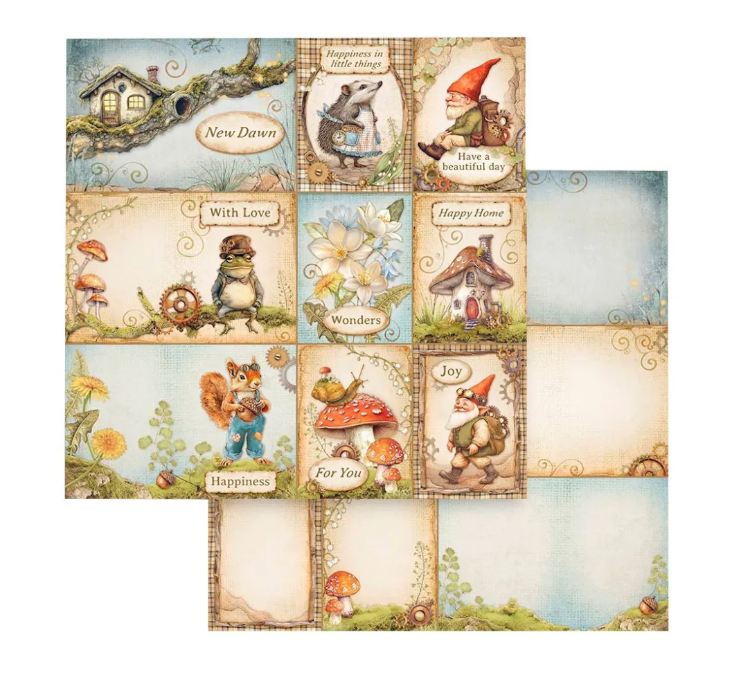 Stamperia Farb- & Motivblöcke|Scrapbooking>Scrapbook-Block "Hidden Grove"