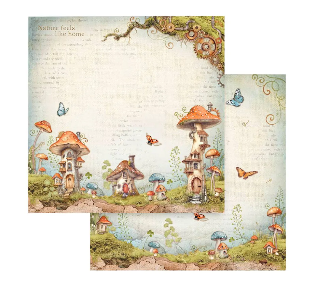 Stamperia Farb- & Motivblöcke|Scrapbooking>Scrapbook-Block "Hidden Grove"