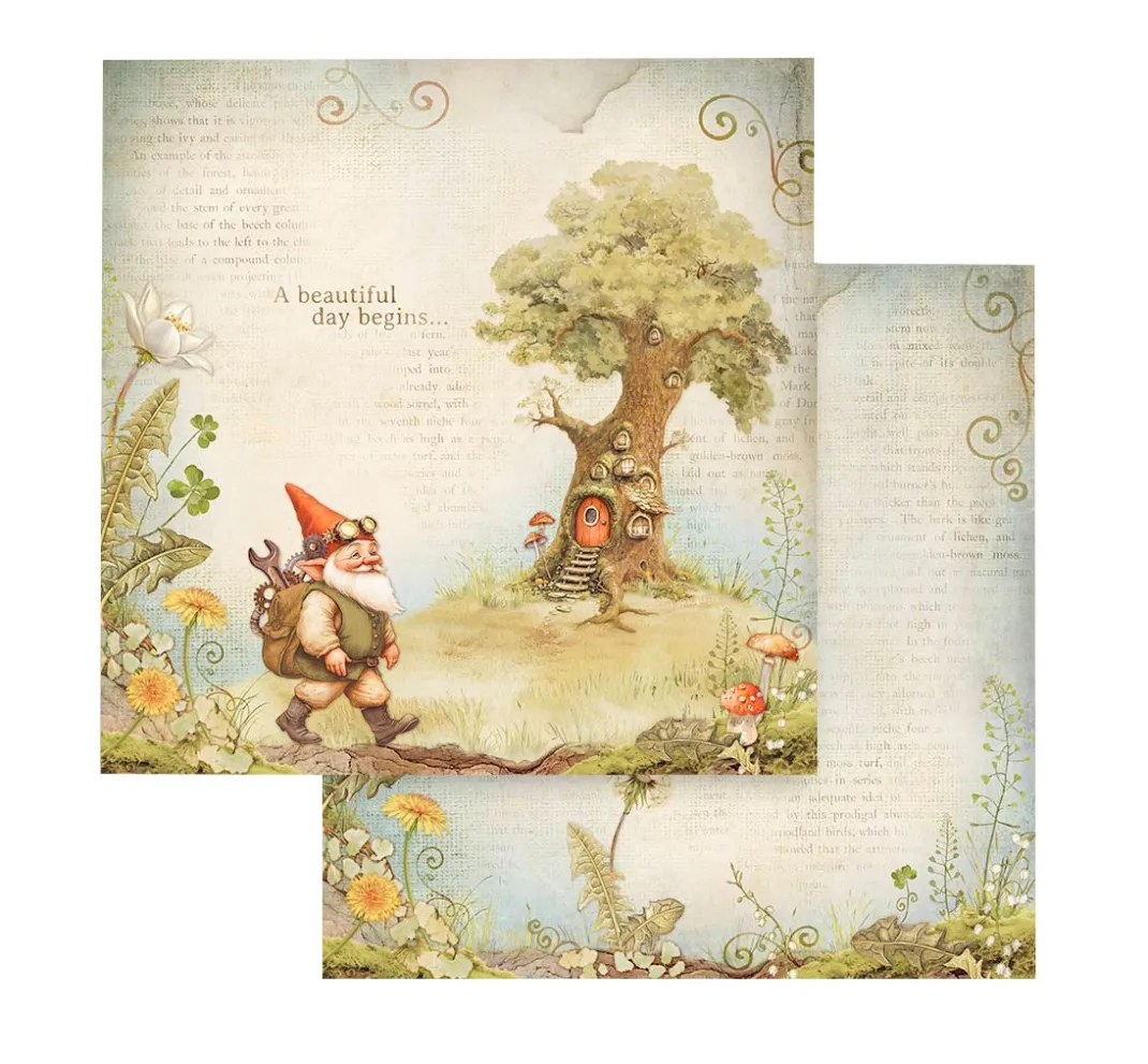 Stamperia Farb- & Motivblöcke|Scrapbooking>Scrapbook-Block "Hidden Grove"