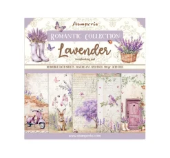 Stamperia Farb- & Motivblöcke|Scrapbooking>Scrapbook-Block "Lavender"