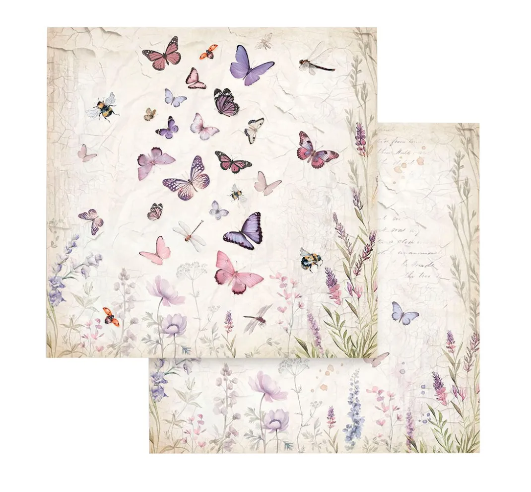 Stamperia Farb- & Motivblöcke|Scrapbooking>Scrapbook-Block "Lavender"