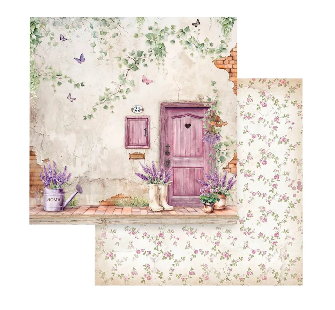 Stamperia Farb- & Motivblöcke|Scrapbooking>Scrapbook-Block "Lavender"