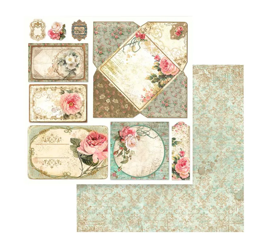 Stamperia Farb- & Motivblöcke|Scrapbooking>Scrapbook-Block "Precious"