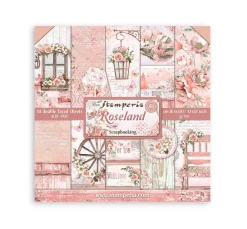 Stamperia Farb- & Motivblöcke|Scrapbooking>Scrapbook-Block "Roseland"