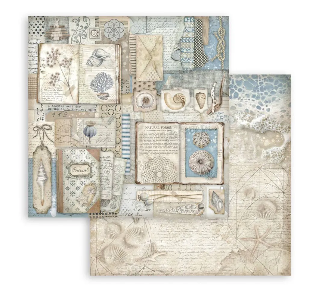 Stamperia Farb- & Motivblöcke|Scrapbooking>Scrapbook-Block "Silent Sea"