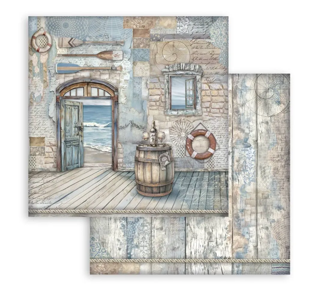 Stamperia Farb- & Motivblöcke|Scrapbooking>Scrapbook-Block "Silent Sea"