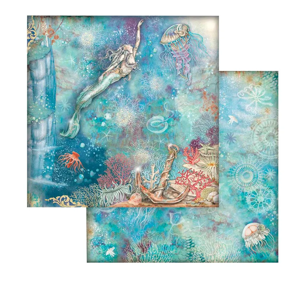 Stamperia Farb- & Motivblöcke|Scrapbooking>Scrapbook-Block "Songs of the Sea"