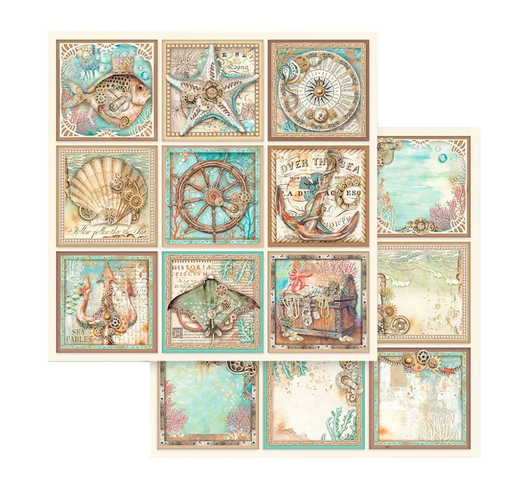 Stamperia Farb- & Motivblöcke|Scrapbooking>Scrapbook-Block "Songs of the Sea"