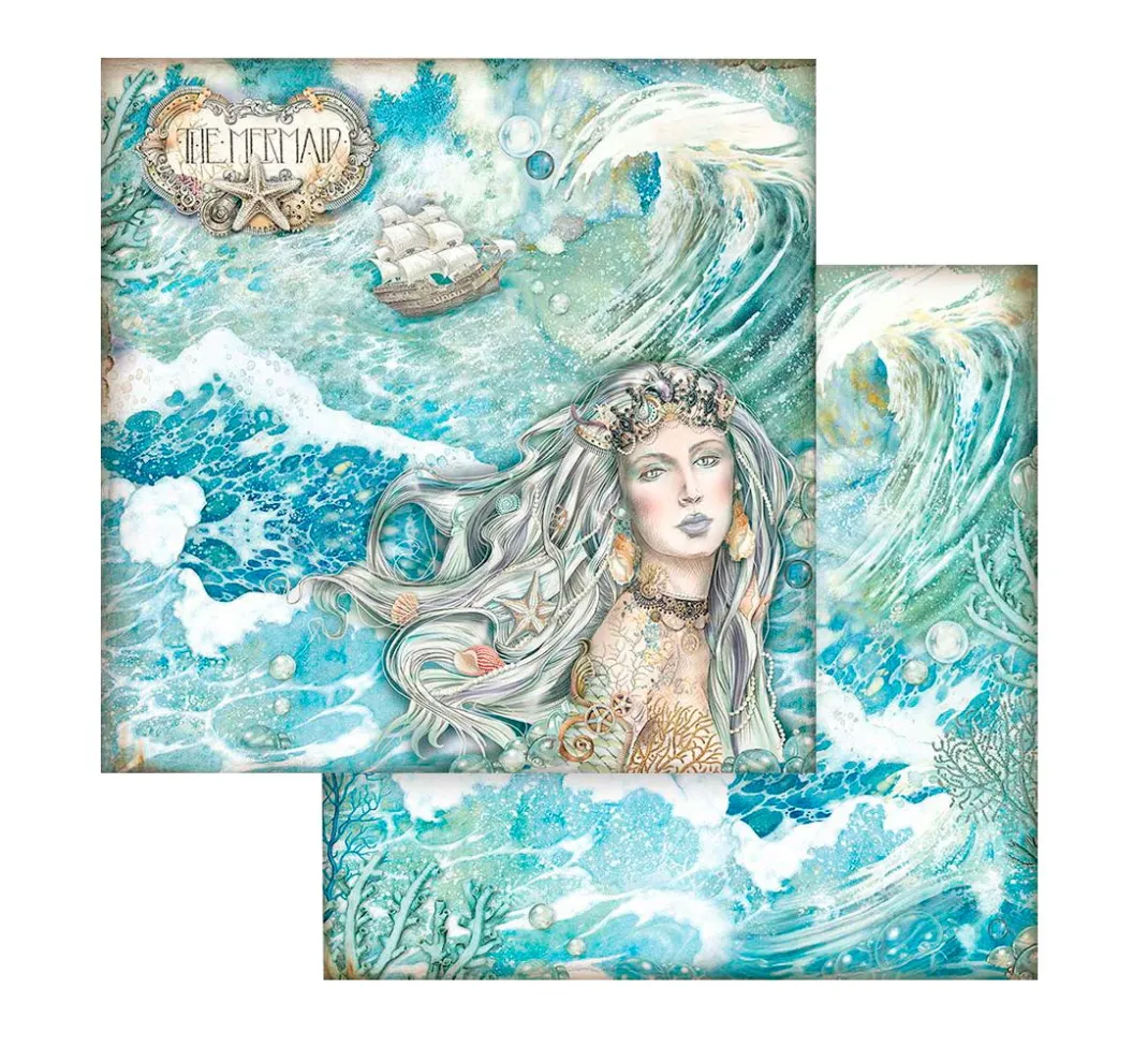 Stamperia Farb- & Motivblöcke|Scrapbooking>Scrapbook-Block "Songs of the Sea"