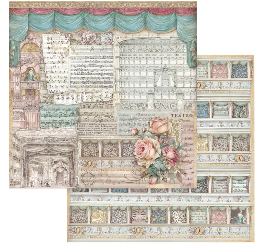 Stamperia Farb- & Motivblöcke|Scrapbooking>Scrapbook-Block "Venice"