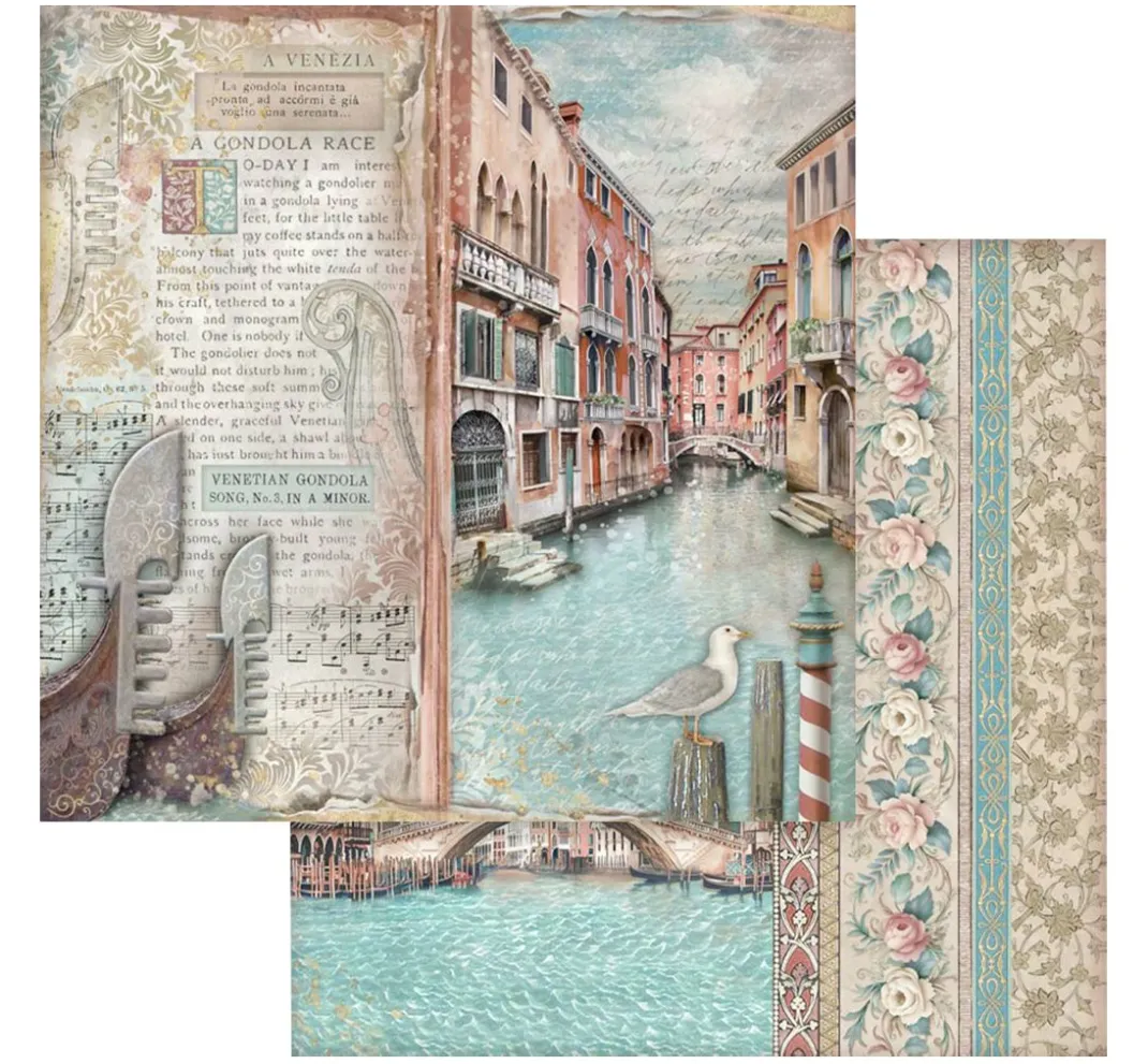 Stamperia Farb- & Motivblöcke|Scrapbooking>Scrapbook-Block "Venice"
