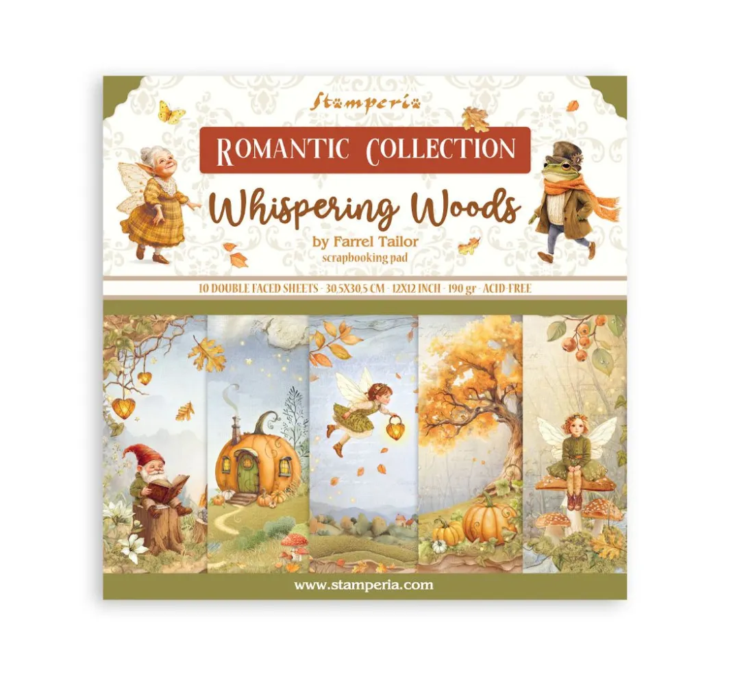 Stamperia Farb- & Motivblöcke|Scrapbooking>Scrapbook-Block "Whispering Woods"