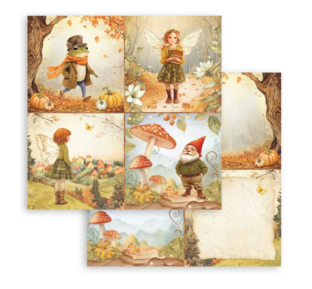 Stamperia Farb- & Motivblöcke|Scrapbooking>Scrapbook-Block "Whispering Woods"