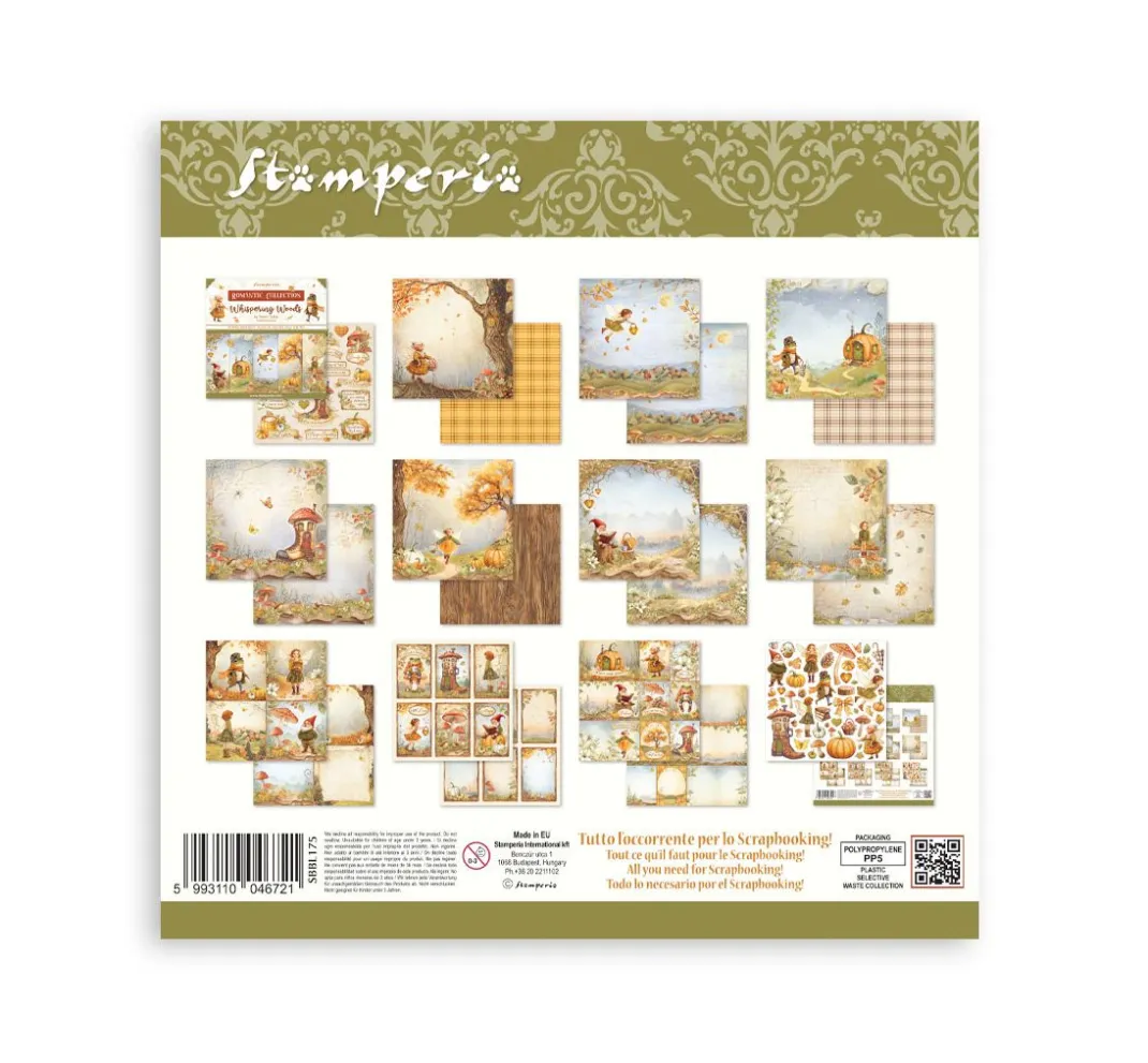 Stamperia Farb- & Motivblöcke|Scrapbooking>Scrapbook-Block "Whispering Woods"
