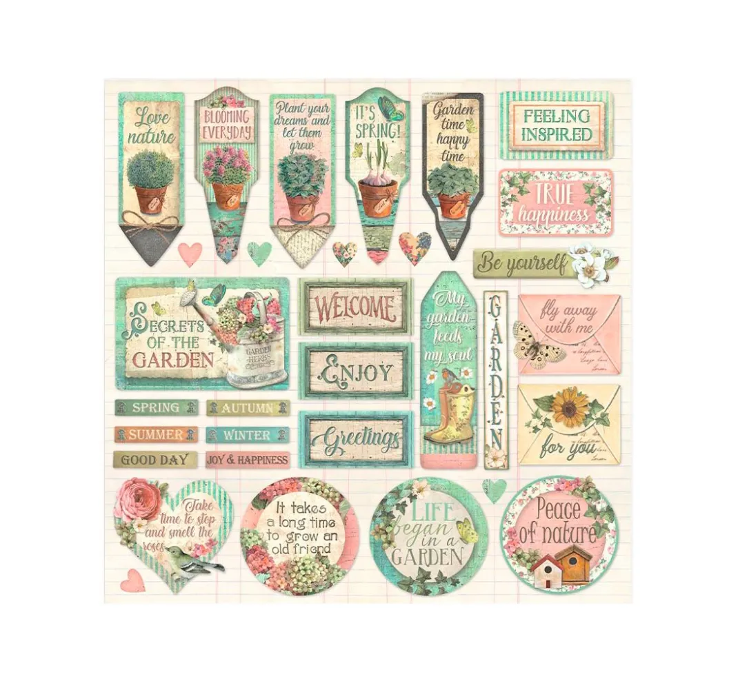 Stamperia Farb- & Motivblöcke|Scrapbooking>Scrapbooking Pad "Garden"