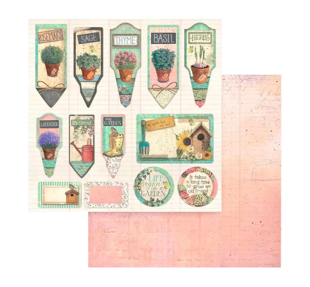 Stamperia Farb- & Motivblöcke|Scrapbooking>Scrapbooking Pad "Garden"